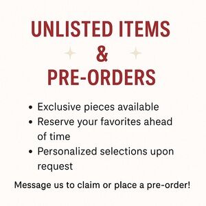 Exclusive Pre-Order Service